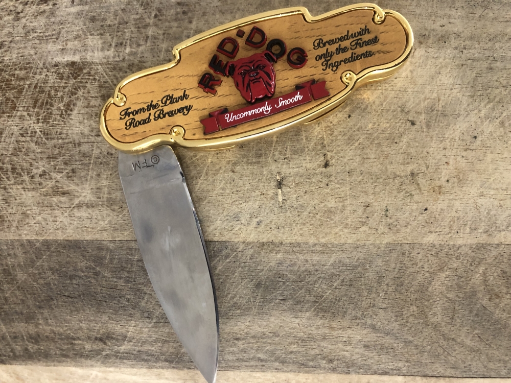 FRANKLIN MINT RED DOG BREWING  COLLECTOR KNIFE