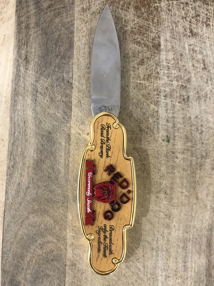 FRANKLIN MINT RED DOG BREWING  COLLECTOR KNIFE