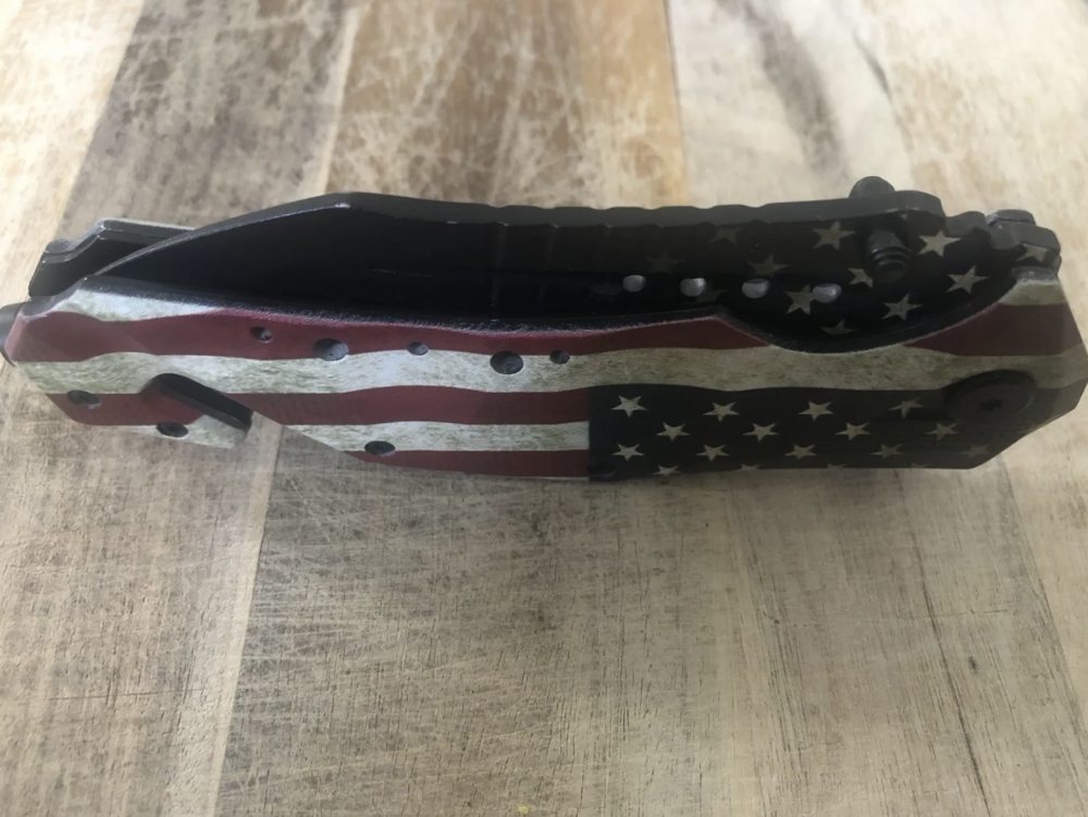  Mtech USA Flag Tactical Folding Knife Limited Edition 🔥 🔥