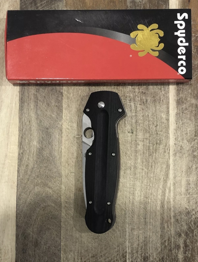 Outdoor Tactical D2 Folding Knife G10 Handle Spyderco High Quality