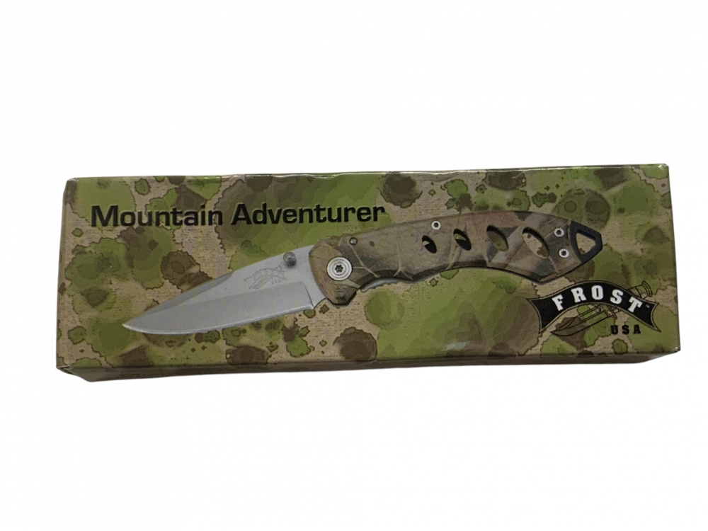 FROST CUTLERY Mountain Adventurer Framelock Camo Knife