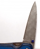 Danno Custom Folding Knife 2 ¾” SS Blade/Vine Spine/Black & Blue G-10 Handle