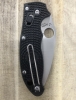 Outdoor Folding Knife Spyderco Ball Bearing Lock Black Handle