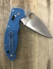 Outdoor Folding Knife Spyderco Ball Bearing Lock Mineral Blue Handle