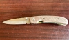 Danno Custom Folding Knife 2 ¾” SS Blade/Vine Spine/Handle Brown Micarta