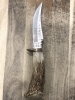 Vintage fixed blade knife 12cm with stag handle