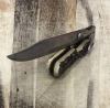 Vintage Wingen Othello boar hunting pig sticker swing guard knife & sheath