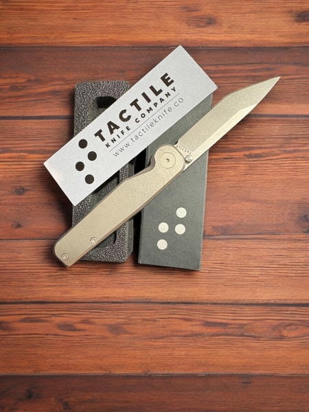 Tactile Knife Co. - The Rockwall (Tanto Magnacut/Titanium Scales)