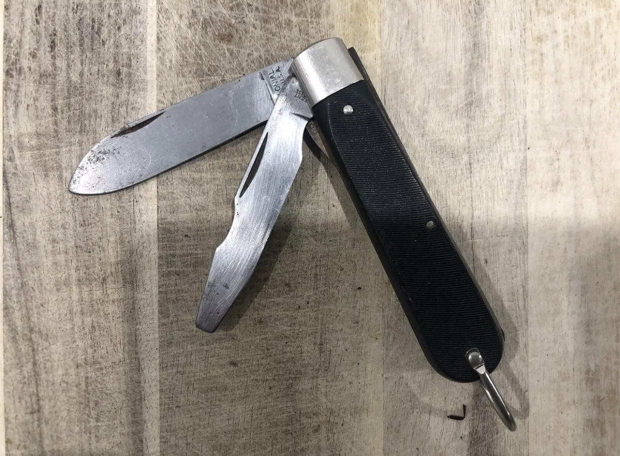 VINTAGE COLONIAL PROV USA TL29 ELECTRICIANS RADIO KNIFE SURVIVAL ...