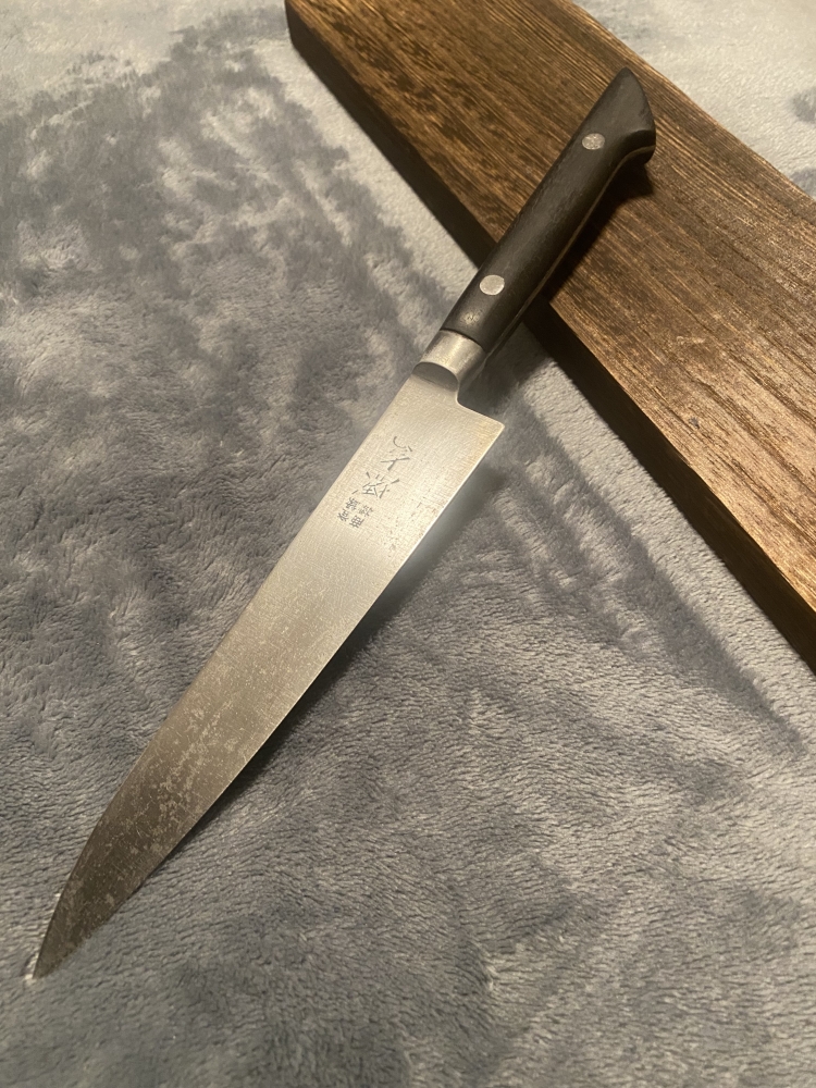Vintage Japanese high carbon steel knife