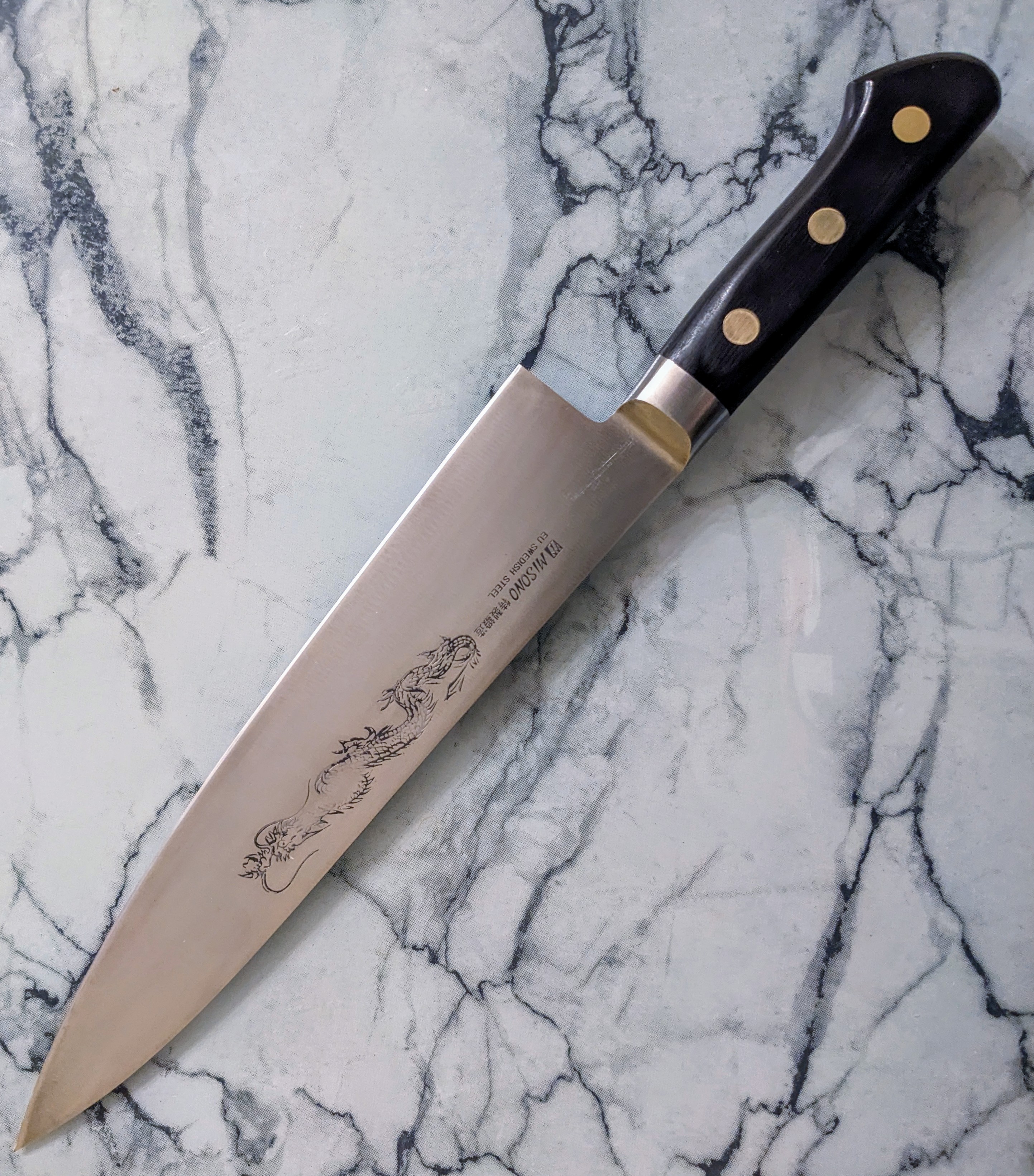 Misono Swedish Carbon Dragon 240 Gyuto