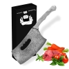 Butchery Damascus Series 2.0 SG-2/VG-10 Japanese Cleaver/Chet Stainless-Steel Kitchen Knife Set  4 Pcs Set  - Pro with Acid Etching & Premium Mirror Finish Knife with Non-Slip Titanium Handle Grip with Engraving