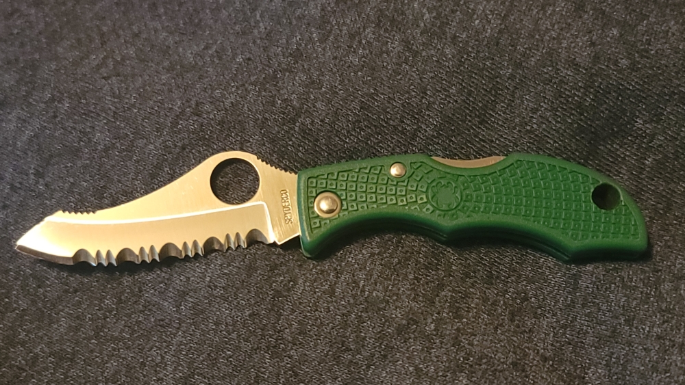 Spyderco Jester Key Ring Knife Spyderedge \"RARE\"