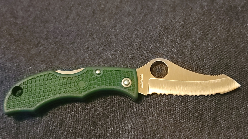 Spyderco Jester Key Ring Knife Spyderedge \"RARE\"