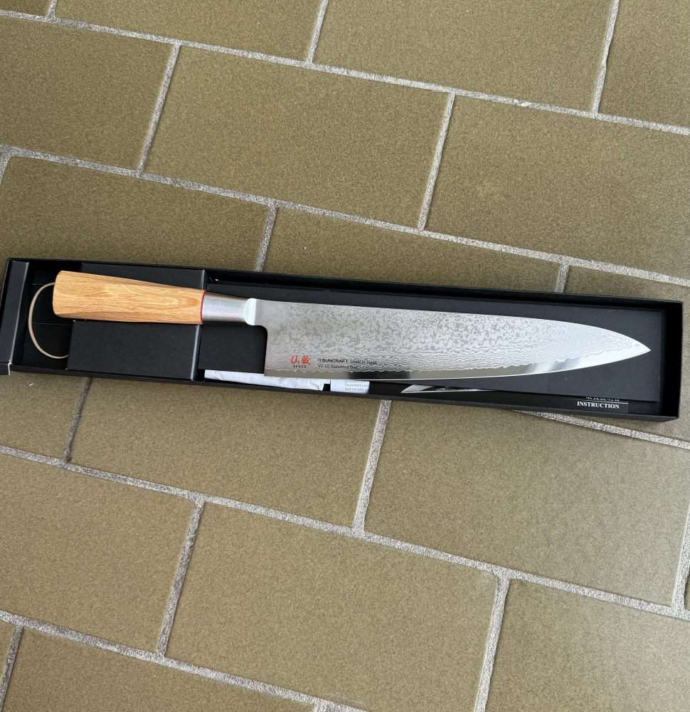 SUNCRAFT SENZO TWISTED OCTAGON GYUTO 240 MM