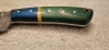 Custom Made Damascus Steel Typhoon Pattern \"Trailing Point\" Fixed Blade
