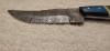Custom Made Damascus Steel Typhoon Pattern \"Trailing Point\" Fixed Blade