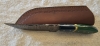 Custom Made Damascus Steel Typhoon Pattern \"Trailing Point\" Fixed Blade