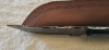 Custom Made Damascus Steel Typhoon Pattern \"Trailing Point\" Fixed Blade