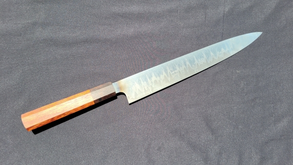 MSicard Cutlery 270mm Wrought Iron+52100 San-Mai Sujihiki