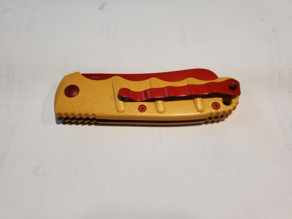 Boker Wiener Warrior Kalashnikov Automatic Knife (3.25\" Red) Hot Dog SOLD OUT AT BLADE HQ!