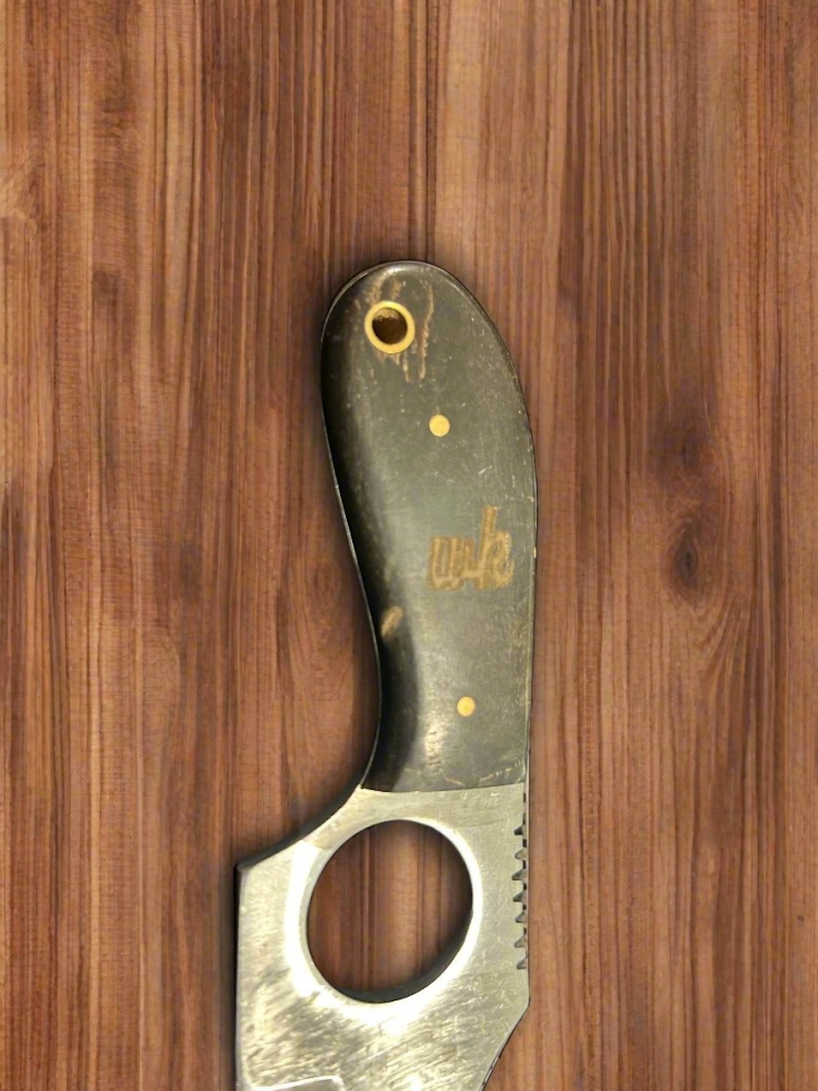 WHITEKNUCKLER KNIFE (with Sheath) Hunting Tool with Unique Knuckle Grip