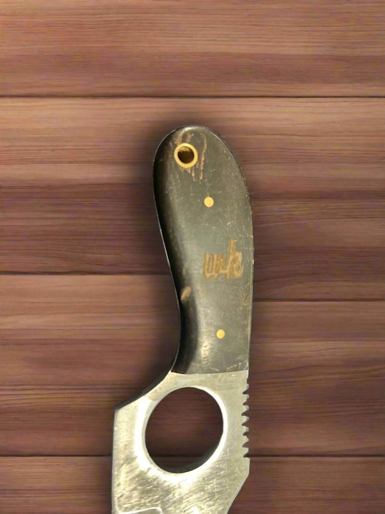 WHITEKNUCKLER KNIFE (with Sheath) Hunting Tool with Unique Knuckle Grip