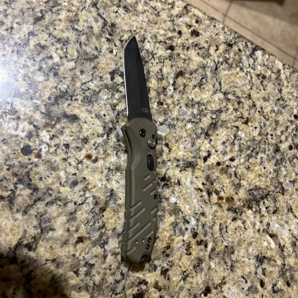 Gerber propel downrange knife green handle