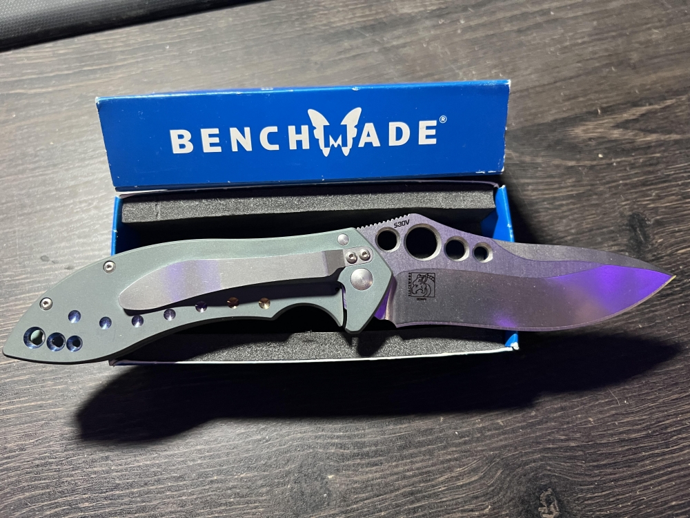 BENCHMADE 630 SKIRMISH / PROTOTYPE / RARE / VINTAGE / BLACKWOOD