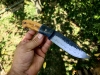 Hand made hunting knife with Hamon