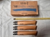 Opinel 12VRI Boxed Set of 6 Locking Knife with  beech wood handle Stainless Steel