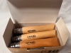 Opinel 10VRI Boxed Set of 6 Opinel Stainless Locking Knife with beech wood handle