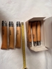 Opinel 10VRI Boxed Set of 6 Opinel Stainless Locking Knife with beech wood handle