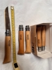 Opinel 10VRI Boxed Set of 6 Opinel Stainless Locking Knife with beech wood handle