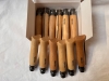 Opinel 9VRI Stainless Steel box of 12 original classic Beech Handle Virobloc safety locking ring