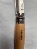 Opinel No.9VRI Stainless Steel original classic Beech Handle Virobloc safety locking ring