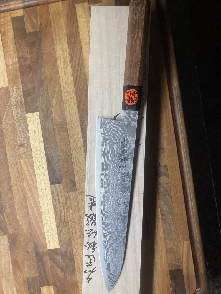 Shigeki Tanaka R2/SG2 240mm damascus Gyuto
