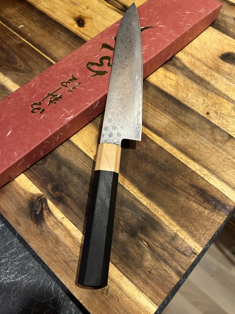 TSUNEHISA AUS10 DAMASCUS GYUTO 180MM