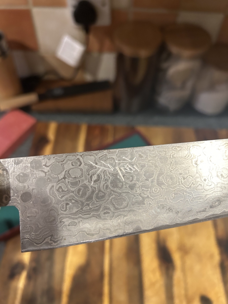TSUNEHISA AUS10 DAMASCUS GYUTO 180MM