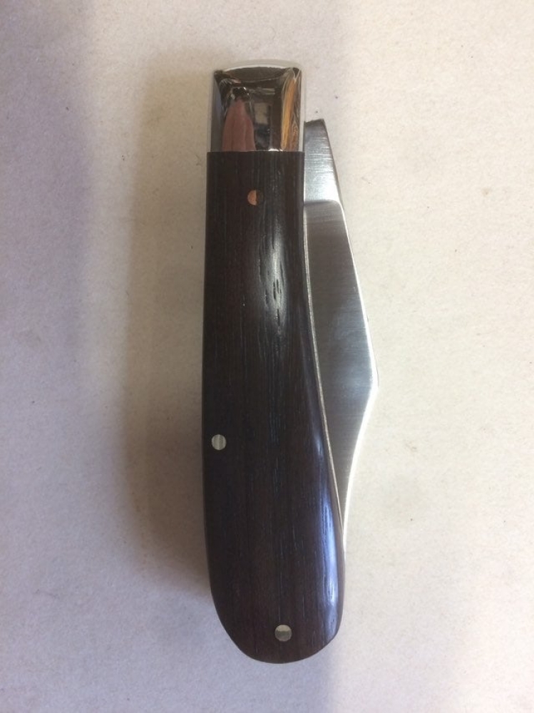 Joseph Rodgers Pocket Knife 2.2\" stainless clip blade 3.3\" closed length Rosewood Handle