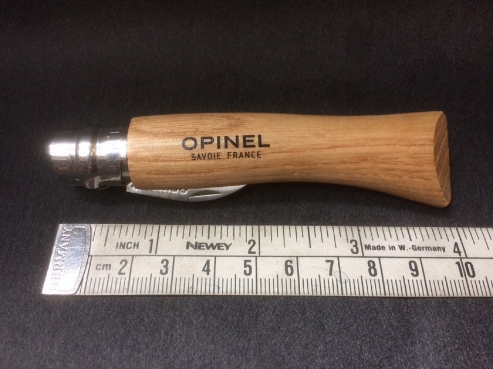 Opinel Chestnut/Garlic/Soft Fruit knife. A Christmas fireside delight. 4cm. stainless steel blade