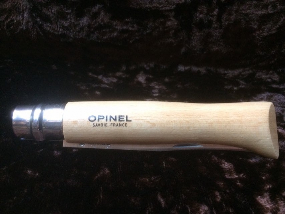 Opinel No. 12 Large Folding bread knife with stainless steel serrated 12 cm.blade