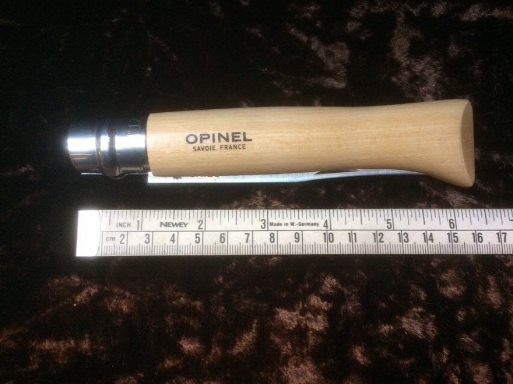 Opinel No. 12 Large Folding bread knife with stainless steel serrated 12 cm.blade