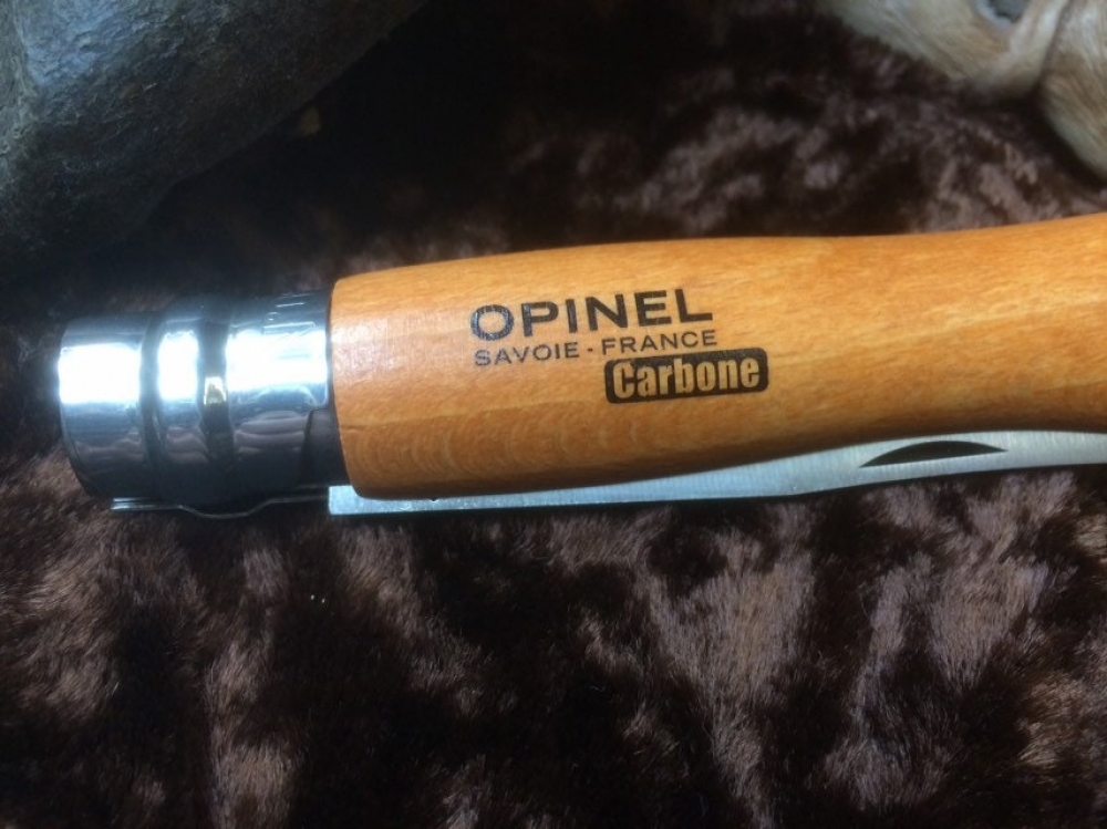 Opinel 9VRN Penknife with Carbon Steel locking Blade