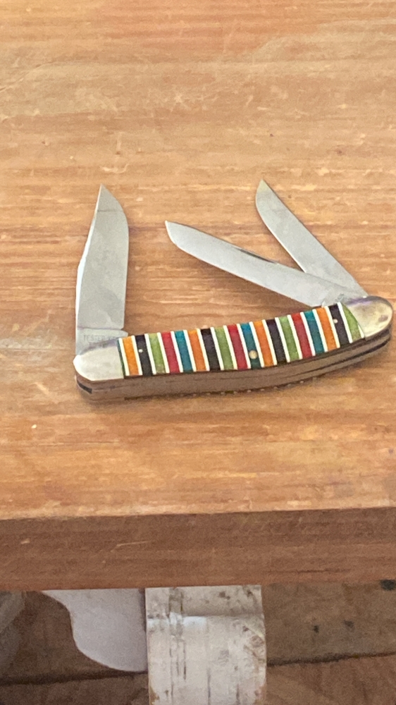 Case Pattern 3039 Sowbelly Whittler Glitter stripe VERY RARE 1-214 ever Made!