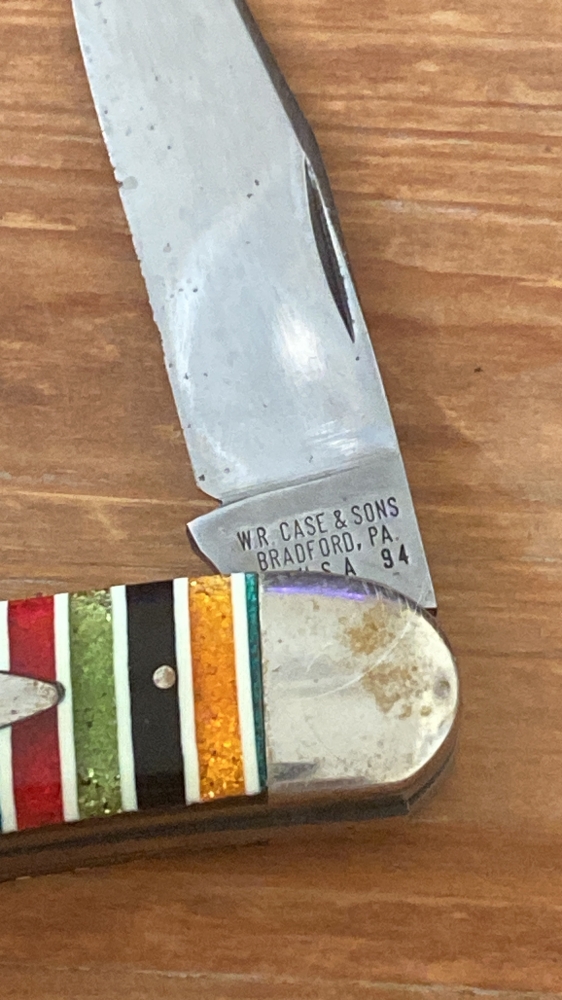 Case Pattern 3039 Sowbelly Whittler Glitter stripe VERY RARE 1-214 ever Made!