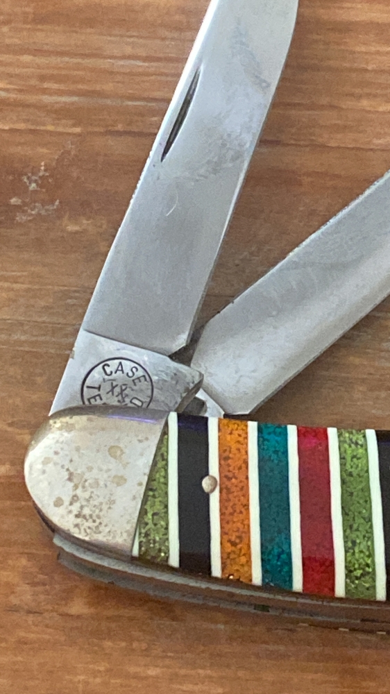 Case Pattern 3039 Sowbelly Whittler Glitter stripe VERY RARE 1-214 ever Made!