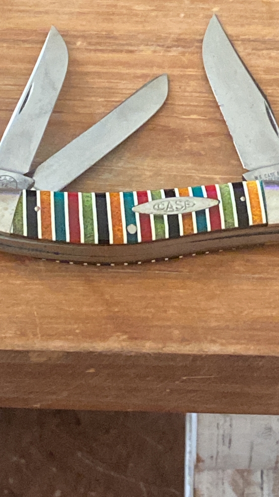 Case Pattern 3039 Sowbelly Whittler Glitter stripe VERY RARE 1-214 ever Made!