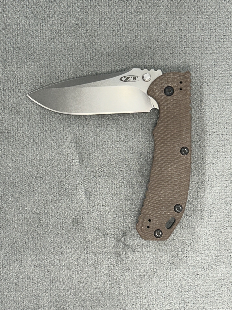 Zero Tolerance Hinderer 0561 Knife Dark Earth G10 (3.75\" Stonewash) ZT