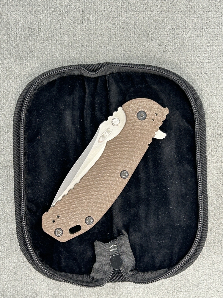 Zero Tolerance Hinderer 0561 Knife Dark Earth G10 (3.75\" Stonewash) ZT